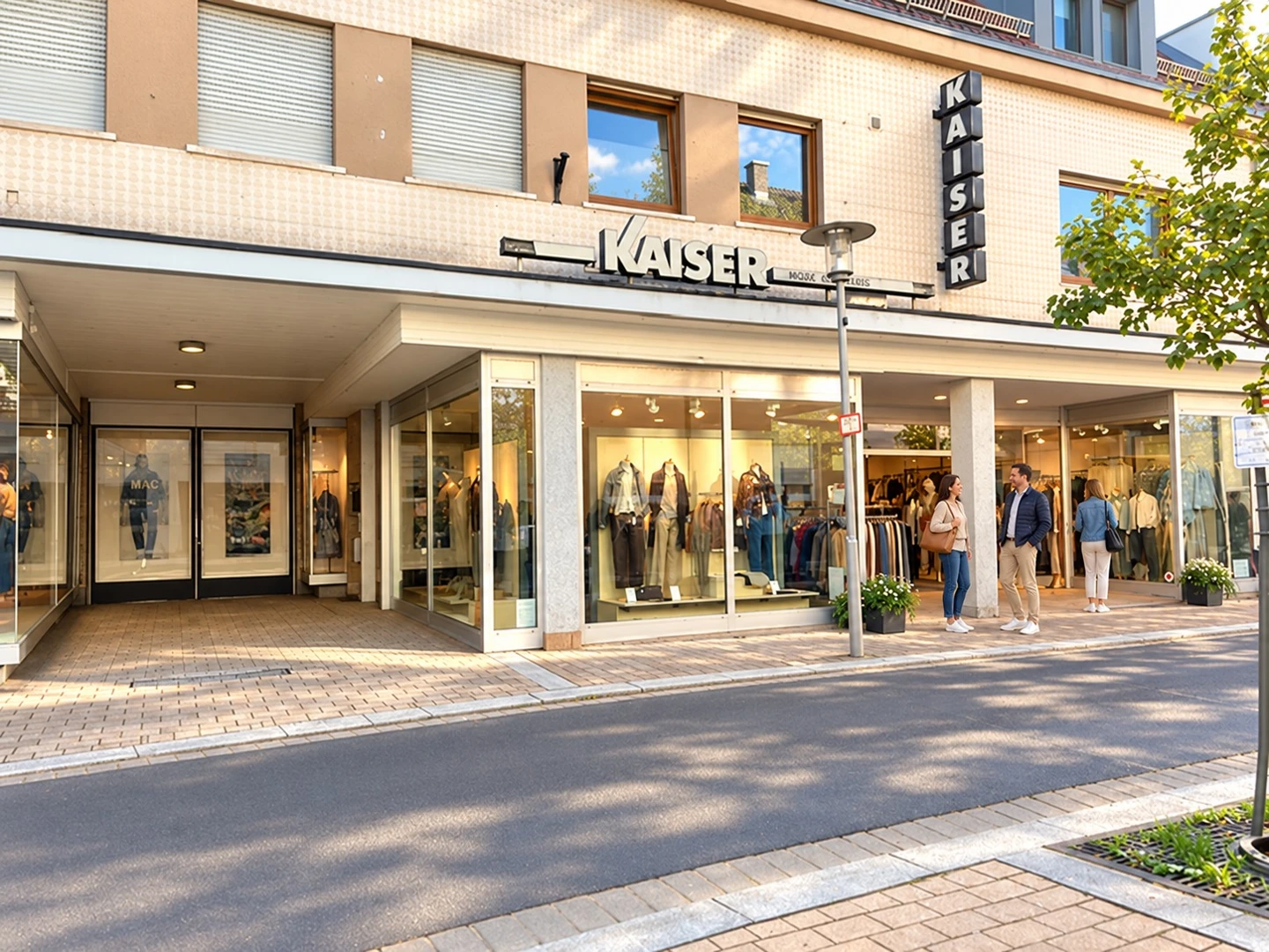 Modehaus Kaiser in Alzenau von außen